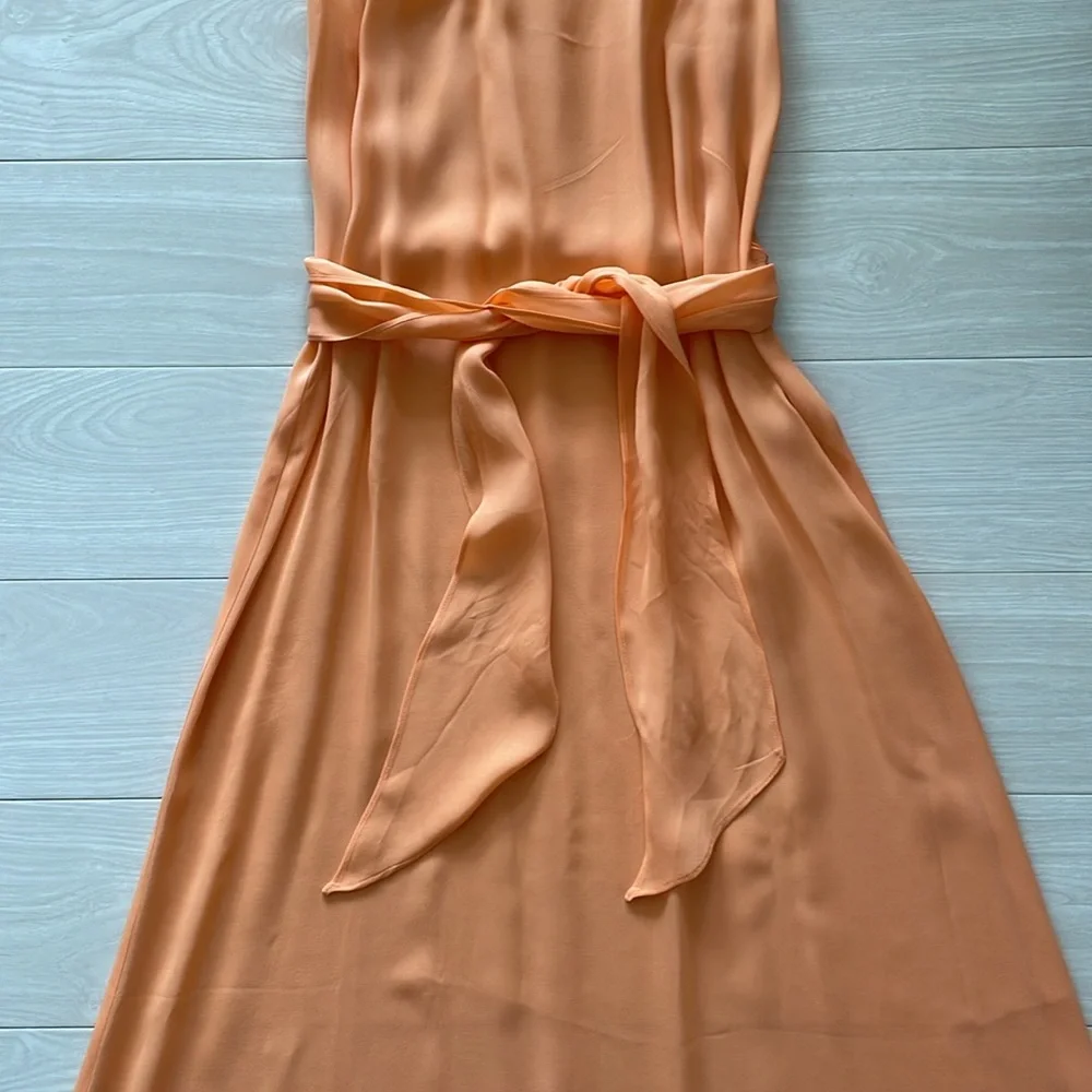 Charlie Peach Silk Coverup - Picture 3 of 11